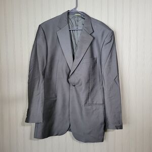 Principe 100% Wool Blazer Suit Jacket Sport Coat Made In Italy Black Men's 44L